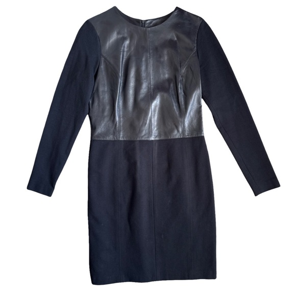 ANTONIO MELANI Dresses & Skirts - Black Leather Antonio Melani Dress - Size 6